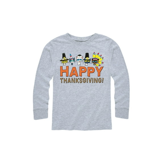 Pete The Cat - Happy Thanksgiving! - Youth Long Sleeve T-Shirt