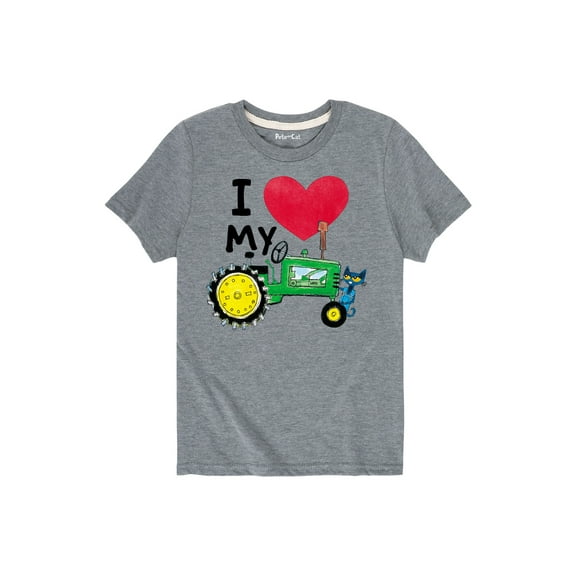 Pete The Cat - I Love My Tractor - Toddler Short Sleeve Graphic T-Shirt