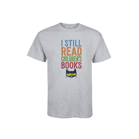 Pete The Cat - I Still Read Books - Men's Short Sleeve Graphic T-Shirt