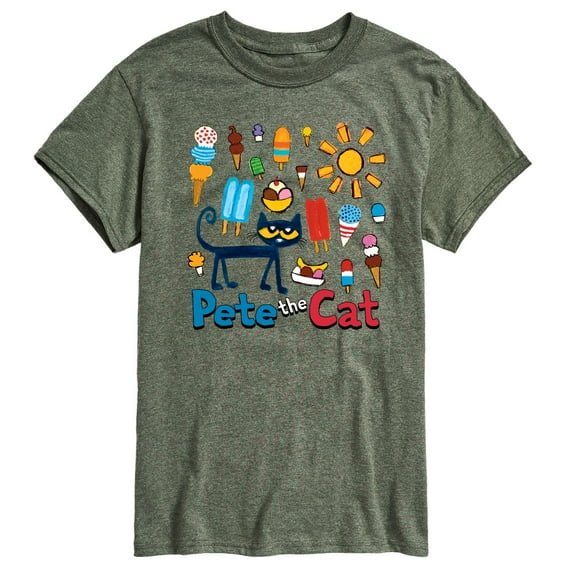 Pete The Cat - Ice Cream Grid - Men's Short Sleeve Graphic T-Shirt