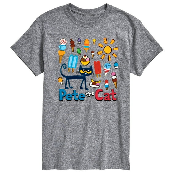 Pete The Cat - Ice Cream Grid - Men's Short Sleeve Graphic T-Shirt