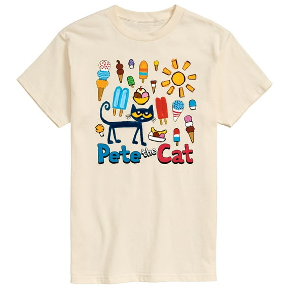 Pete The Cat - Ice Cream Grid - Men's Short Sleeve Graphic T-Shirt