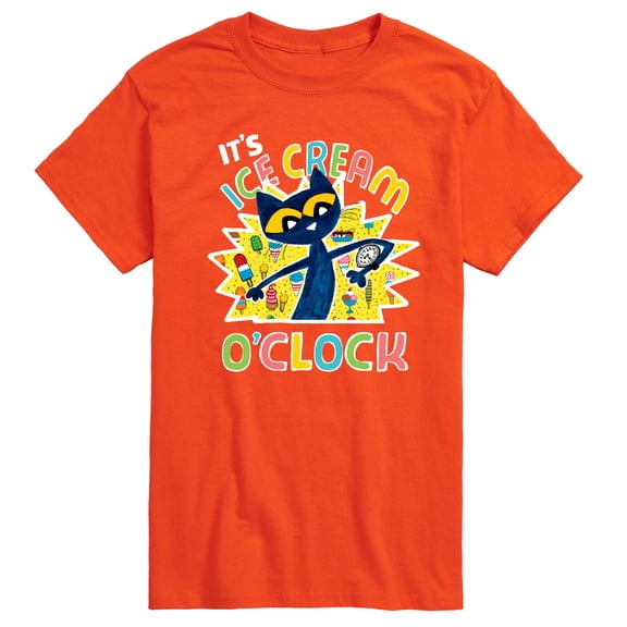 Pete The Cat - Icecream Oclock - Men's Short Sleeve Graphic T-Shirt