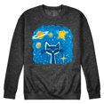 thumbnail image 1 of Pete The Cat - Imagination Space Dream - Men's Crew Neck Fleece Pullover, 1 of 6