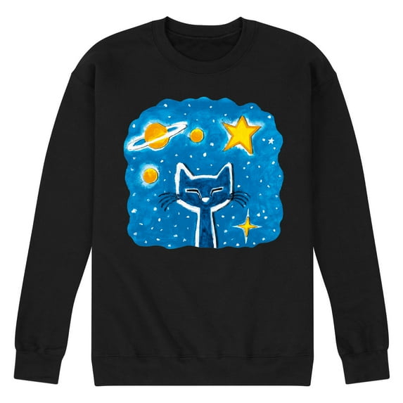 Pete The Cat - Imagination Space Dream - Men's Crew Neck Fleece Pullover