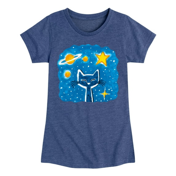 Pete The Cat - Imagination Space Dream - Toddler And Youth Girls Short Sleeve Graphic T-Shirt