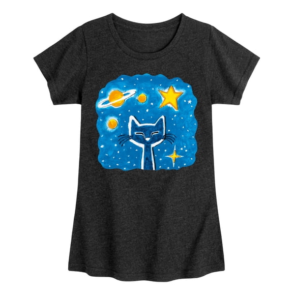 Pete The Cat - Imagination Space Dream - Toddler And Youth Girls Short Sleeve Graphic T-Shirt