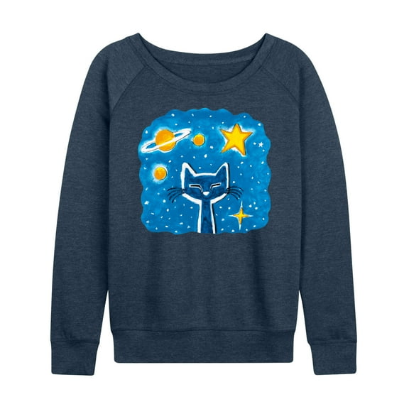 Pete The Cat - Imagination Space Dream - Women's Lightweight French Terry Long Sleeve Shirt