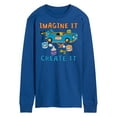 thumbnail image 1 of Pete The Cat - Imagine It Create It Race Car - Men's Long Sleeve T-Shirt, 1 of 6