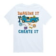 thumbnail image 1 of Pete The Cat - Imagine It Create It Race Car - Toddler And Youth Short Sleeve Graphic T-Shirt, 1 of 6