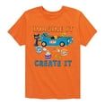 thumbnail image 1 of Pete The Cat - Imagine It Create It Race Car - Toddler And Youth Short Sleeve Graphic T-Shirt, 1 of 6