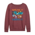 thumbnail image 1 of Pete The Cat - Imagine It Create It Race Car - Women's Lightweight French Terry Long Sleeve Shirt, 1 of 6