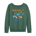 thumbnail image 1 of Pete The Cat - Imagine It Create It Race Car - Women's Lightweight French Terry Long Sleeve Shirt, 1 of 6