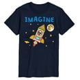 thumbnail image 1 of Pete The Cat - Imagine Space Rocket - Men's Short Sleeve Graphic T-Shirt, 1 of 6