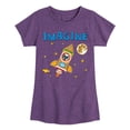 thumbnail image 1 of Pete The Cat - Imagine Space Rocket - Toddler And Youth Girls Short Sleeve Graphic T-Shirt, 1 of 6