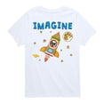 thumbnail image 1 of Pete The Cat - Imagine Space Rocket - Toddler And Youth Short Sleeve Graphic T-Shirt, 1 of 6