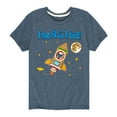 thumbnail image 1 of Pete The Cat - Imagine Space Rocket - Toddler And Youth Short Sleeve Graphic T-Shirt, 1 of 6