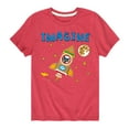thumbnail image 1 of Pete The Cat - Imagine Space Rocket - Toddler And Youth Short Sleeve Graphic T-Shirt, 1 of 6