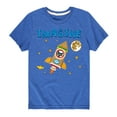 thumbnail image 1 of Pete The Cat - Imagine Space Rocket - Toddler And Youth Short Sleeve Graphic T-Shirt, 1 of 6