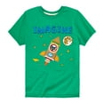 thumbnail image 1 of Pete The Cat - Imagine Space Rocket - Toddler And Youth Short Sleeve Graphic T-Shirt, 1 of 6