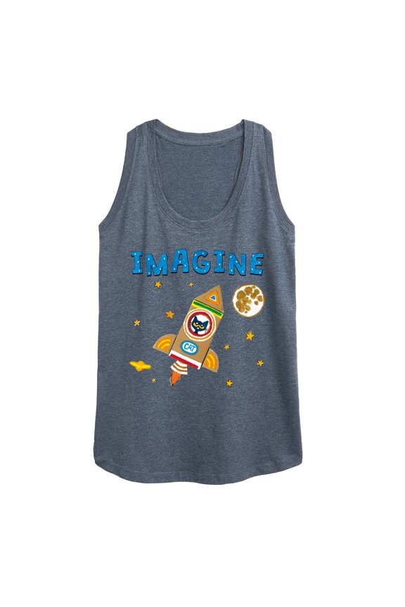 - Imagine Space Rocket - Women's Racerback Tank Top