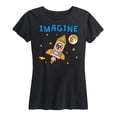thumbnail image 1 of Pete The Cat - Imagine Space Rocket - Women's Short Sleeve Graphic T-Shirt, 1 of 6