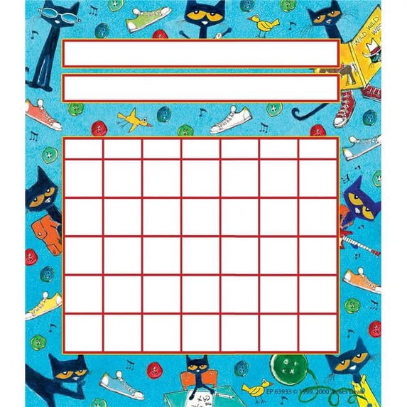 Pete The Cat Incentive Charts - Pack of 6