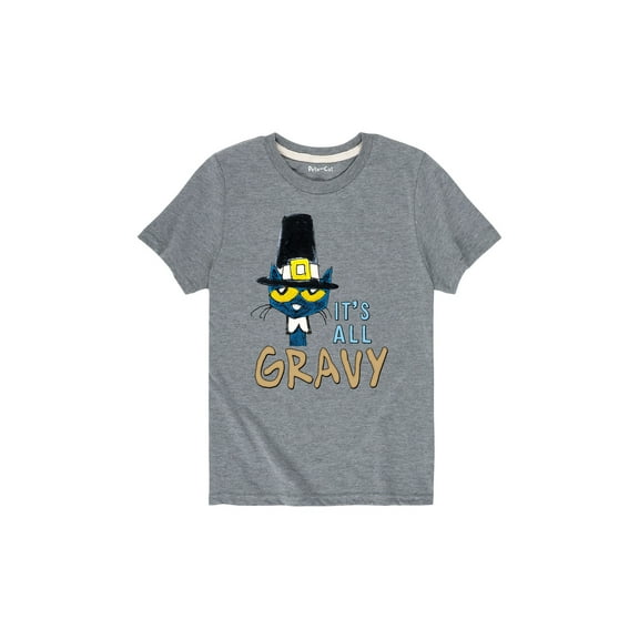 Pete The Cat - It's All Gravy - Youth Short Sleeve Graphic T-Shirt