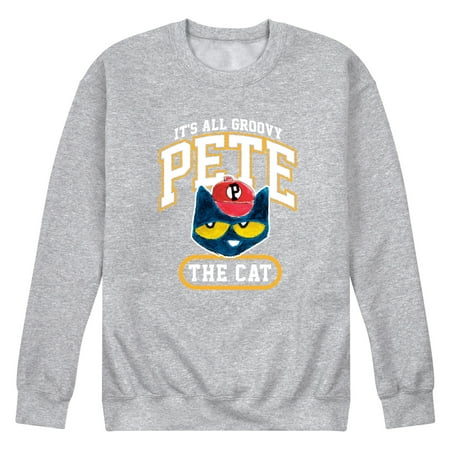Pete The Cat - It's All Groovy Collegiate - Men's Crew Fleece Sweatshirt