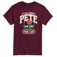 thumbnail image 1 of Pete The Cat - It's All Groovy Collegiate - Men's Short Sleeve Graphic T-Shirt, 1 of 5