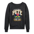 thumbnail image 1 of Pete The Cat - It's All Groovy Collegiate - Women's French Terry Long Sleeve Shirt, 1 of 5