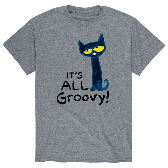 Pete The Cat It's All Groovy Men's Short Sleeve Graphic TShirt