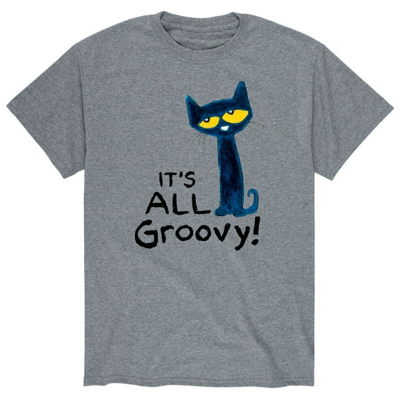 Pete The Cat - It's All Groovy - Men's Short Sleeve Graphic T-Shirt