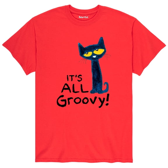 Pete The Cat - It's All Groovy - Men's Short Sleeve Graphic T-Shirt