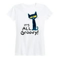 thumbnail image 1 of Pete The Cat - It's All Groovy - Women's Short Sleeve Graphic T-Shirt, 1 of 5