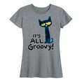 thumbnail image 1 of Pete The Cat - It's All Groovy - Women's Short Sleeve Graphic T-Shirt, 1 of 5