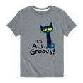 thumbnail image 1 of Pete The Cat - It's All Groovy - Youth Short Sleeve Graphic T-Shirt, 1 of 4
