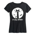 thumbnail image 1 of Pete The Cat - It's All Spooky Moon Graphic One Color - Women's Short Sleeve Graphic T-Shirt, 1 of 5