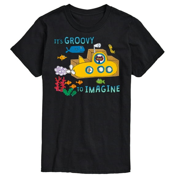 Pete The Cat - It's Groovy To Imagine - Men's Short Sleeve Graphic T-Shirt