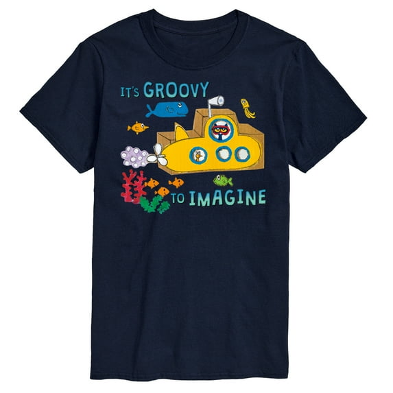 Pete The Cat - It's Groovy To Imagine - Men's Short Sleeve Graphic T-Shirt