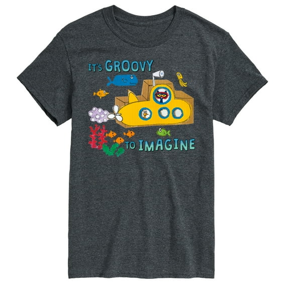 Pete The Cat - It's Groovy To Imagine - Men's Short Sleeve Graphic T-Shirt