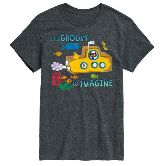Pete The Cat - It's Groovy To Imagine - Men's Short Sleeve Graphic T-Shirt