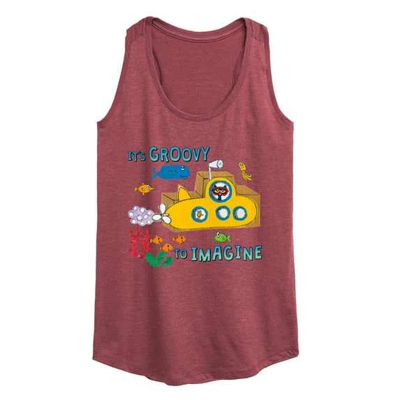 Pete The Cat - It's Groovy To Imagine - Women's Racerback Tank Top