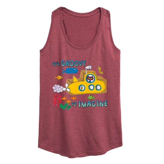 Pete The Cat - It's Groovy To Imagine - Women's Racerback Tank Top
