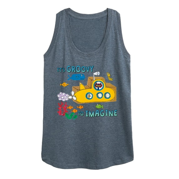 Pete The Cat - It's Groovy To Imagine - Women's Racerback Tank Top