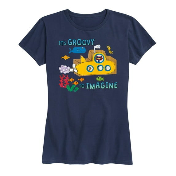 Pete The Cat - It's Groovy To Imagine - Women's Short Sleeve Graphic T-Shirt
