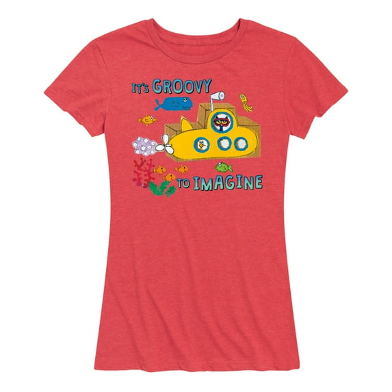 Pete The Cat - It's Groovy To Imagine - Women's Short Sleeve Graphic T-Shirt