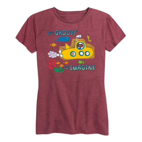 Pete The Cat - It's Groovy To Imagine - Women's Short Sleeve Graphic T-Shirt