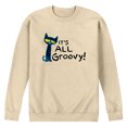 thumbnail image 1 of Pete The Cat - Its All Groovy - Men's Crew Fleece Sweatshirt, 1 of 4