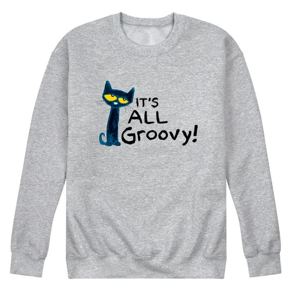 Pete The Cat - Its All Groovy - Men's Crew Fleece Sweatshirt